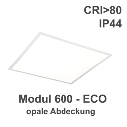 LED-Einlegepanel, opal, Modul 600, ECO, IP44
